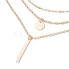 Alloy 3 Layer Necklaces for Women WG9523E-08-2