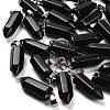 Natural Obsidian Pendants G-Z067-07P-10-1