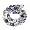 Natural Purple Fluorite Beads Strands G-F725-35-2