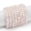 Frosted Crackle Glass Beads Strands GLAA-U001-4mm-M12-1