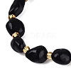 Natural Obsidian Beaded Bracelets for Women G-P563-07P-14-2