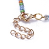 Glass Beaded Necklaces NJEW-JN02777-01-3