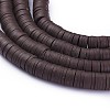 Flat Round Handmade Polymer Clay Beads LS-CLAY-R067-8.0mm-38-1
