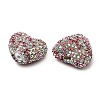 Sparkling Acrylic Heart Beads with Rhinestone Embellishment LS-OACR-NH0001-02B-02-2
