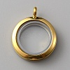 304 Stainless Steel Locket Pendants STAS-WH0027-44G-1