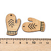 Printed Poplar Wood Pendants FIND-N005-74G-3