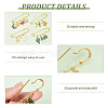 8Pcs 4 Style Stainless Steel Safety Pin Brooches JEWB-AB00013-4