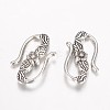 Tibetan Style Alloy Hook and S-Hook Clasps X-PALLOY-D348-43AS-1