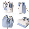 DIY Imitation Leather Knitting Crochet Bowknot Bucket Bags GN-TAC0001-06A-2