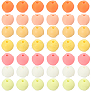 Rubberized Style Imitated Silicone Acrylic Beads MACR-PA0001-06C-03-6