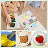 40Pcs 8 Colors Wood Pulp Sponges for Dishes AJEW-BC0010-41-5