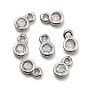 Brass Cubic Zirconia Charms ZIRC-P068-01P-2