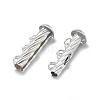 925 Sterling Silver Slide Lock Clasps STER-L057-018S-3