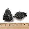 Natural Black Tourmaline Pendants G-F739-01P-7