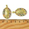 Brass Micro Pave Colorful Cubic Zirconia Pendants KK-H472-51D-G-3