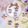 10Pcs 5 Styles Cattle Food Grade Eco-Friendly Silicone Beads SIL-SZ0001-69-3
