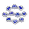Luminous Frosted Acrylic Beads FACR-T008-02W-1