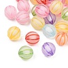 Frosted Transparent Acrylic Pumpkin Beads FIND-B065-05C-2