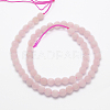 Natural Rose Quartz Beads Strands X-G-K194-4mm-06-2