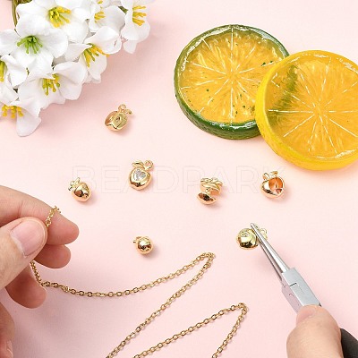 7Pcs 7 Styles Brass Pendants KK-CJ0005-85-1