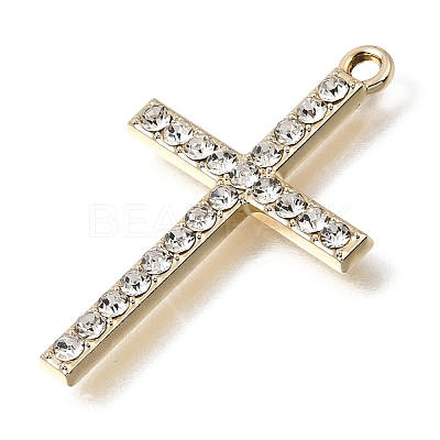 UV Plating Alloy Crystal Rhinestone Pendants RB-CBAD37D-18G-1