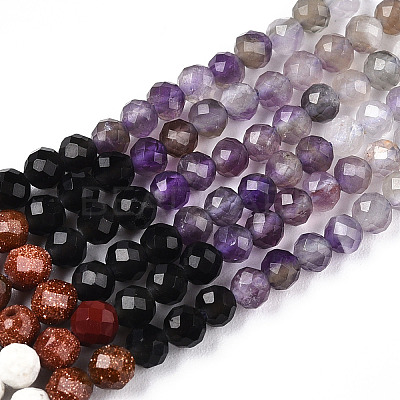 Natural Mixed Gemstone Beads Strands G-D080-A01-02-24-1
