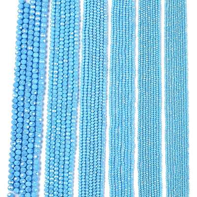 Electroplate Glass Beads Strands LS-EGLA-A044-P4mm-B08-1