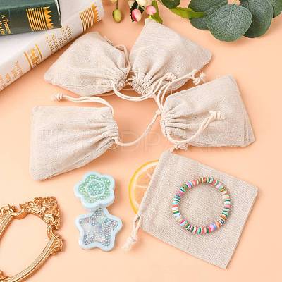 Cotton Packing Pouches Drawstring Bags ABAG-R011-10x12-1