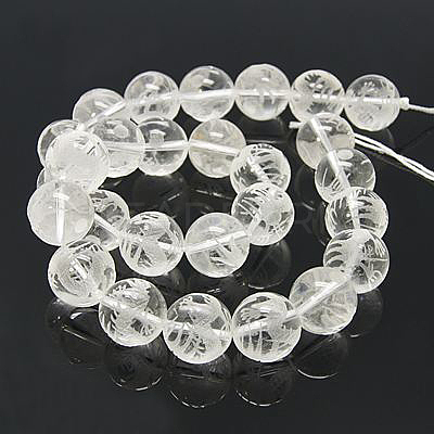 Natural Quartz Crystal Beads Strands G-Q844-16mm-1