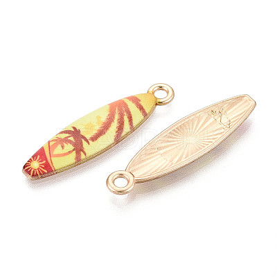 Alloy Enamel Pendants ENAM-T022-40KCG-06-1
