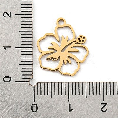 Golden Plated 304 Stainless Steel Pendants STAS-L271-01G-02-1