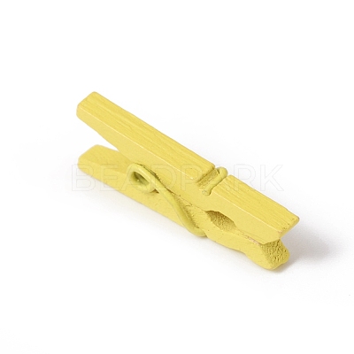 Natural Wooden Craft Pegs Clips WOOD-E010-02D-1