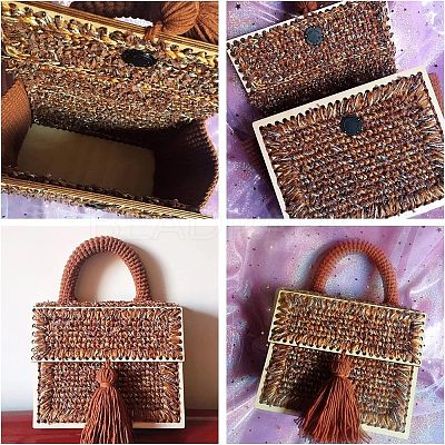 Poplar Wooden Basket Bottoms DIY-WH0184-19-1