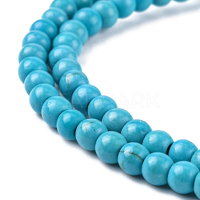 Synthetic Turquoise Beads Strands TURQ-G106-4mm-02F-1
