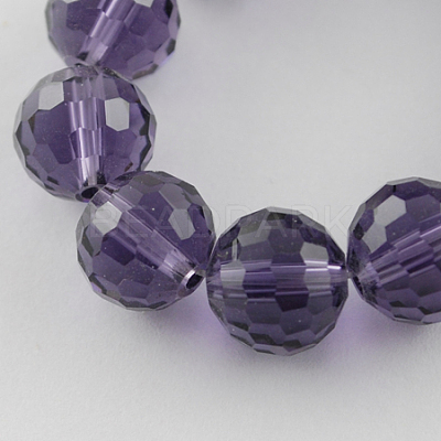 Transparent Glass Bead Strands GLAA-R095-8mm-10-1
