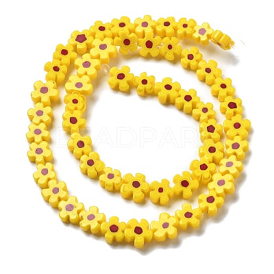Handmade Millefiori Lampwork Beads Strands LAMP-F035-09L-1