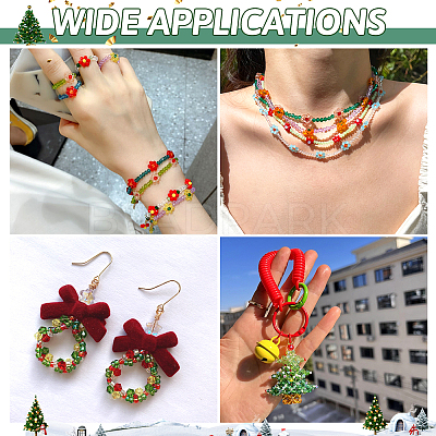 16 Strands 16 Style Christmas Theme Transparent Electroplate Glass Beads Strands EGLA-TA0001-25-1
