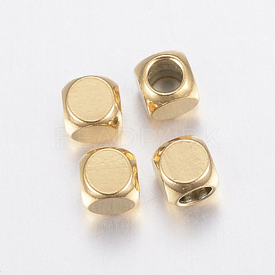 Ion Plating(IP) 304 Stainless Steel Beads STAS-F135-07G-3x3mm-1