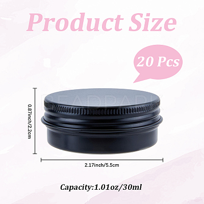 Round Aluminium Tin Cans CON-WH20008-16B-1