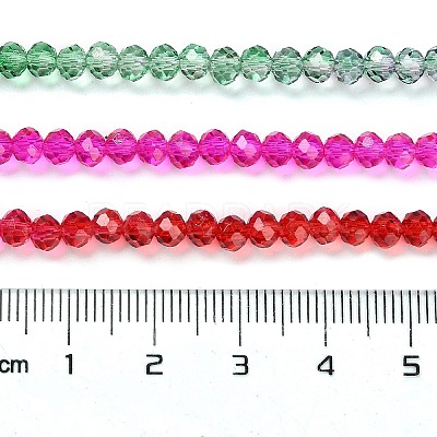 Transparent Painted Glass Beads Strands DGLA-A034-T4mm-A24-1
