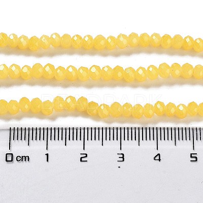Baking Paint Imitation Jade Glass Bead Strands DGLA-A034-J4MM-A30-1