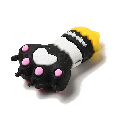Cat Paw Print PVC Plastic Cartoon Big Pendants PVC-G005-02C-1