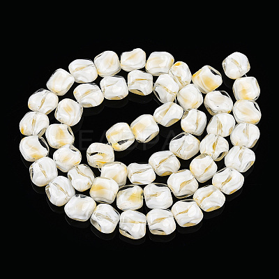 Handmade Milleflori Glass Beads Strands LAMP-M018-01A-09-1