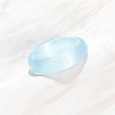 Cat Eye Finger Rings RJEW-G363-01B-15-1