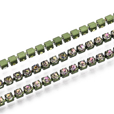 Iron Rhinestone Cup Chains CH-T006-05B-16-1