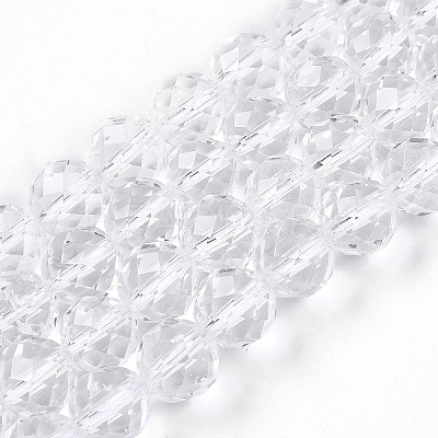 Natural Quartz Crystal Beads Strands G-S345-8mm-35-1