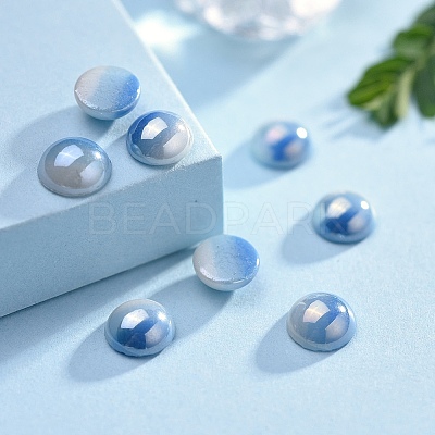 Opaque Glass Cabochons GGLA-S038-10E-6mm-1