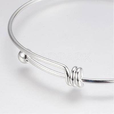Adjustable Brass Bangles BJEW-P148-03-1