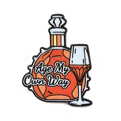 Brandy Age My Own Way Enamel Brooches JEWB-I063-02EB-01-1