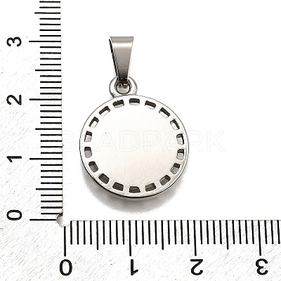 304 Stainless Steel Pendants STAS-B086-10B-P-1